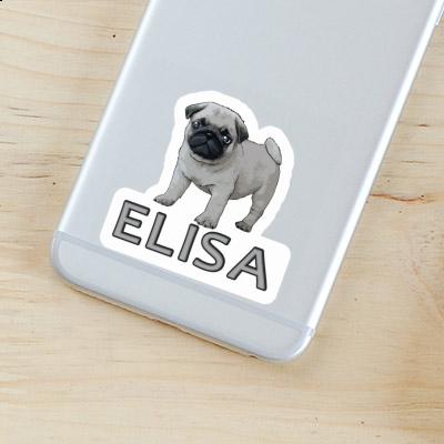 Sticker Pug Elisa Notebook Image