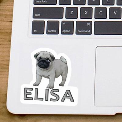 Sticker Pug Elisa Notebook Image