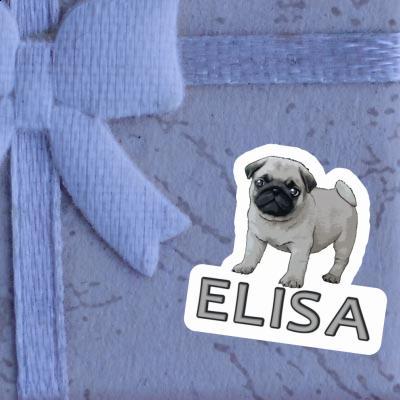 Sticker Pug Elisa Laptop Image