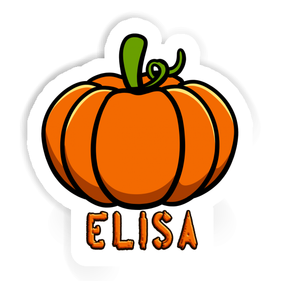 Pumpkin Sticker Elisa Laptop Image