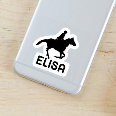 Sticker Horse Rider Elisa Laptop Image