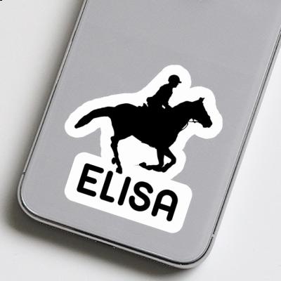 Sticker Horse Rider Elisa Laptop Image