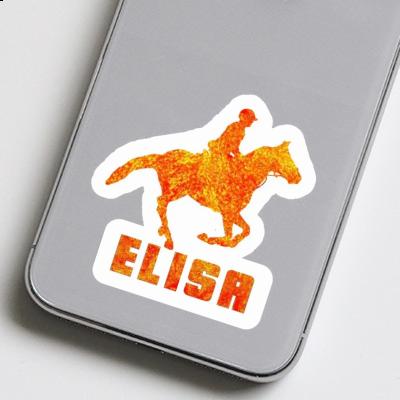 Sticker Elisa Horse Rider Notebook Image