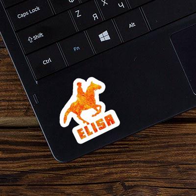 Sticker Elisa Horse Rider Laptop Image