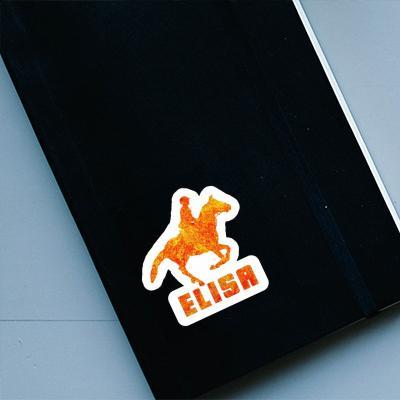 Sticker Elisa Horse Rider Laptop Image