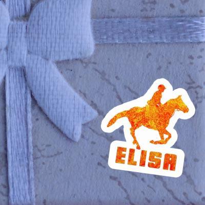 Sticker Elisa Horse Rider Notebook Image