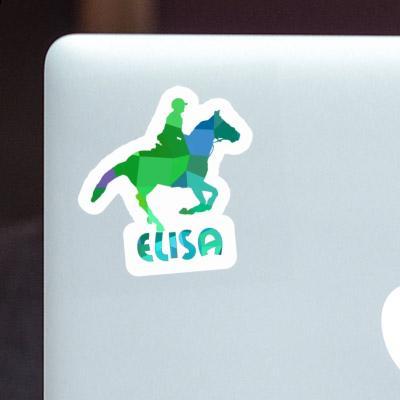 Sticker Elisa Horse Rider Laptop Image