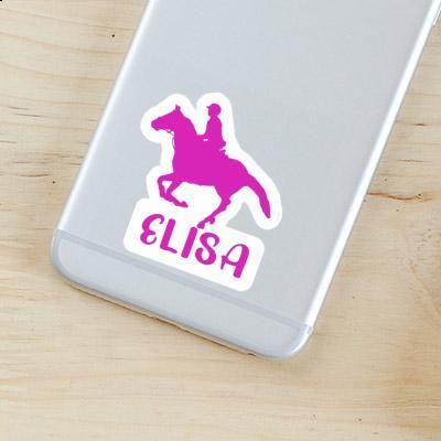 Horse Rider Sticker Elisa Laptop Image