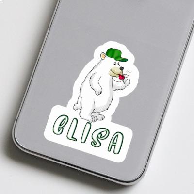 Bear Sticker Elisa Laptop Image