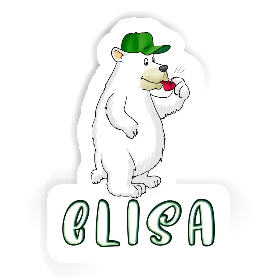 Bear Sticker Elisa Notebook Image