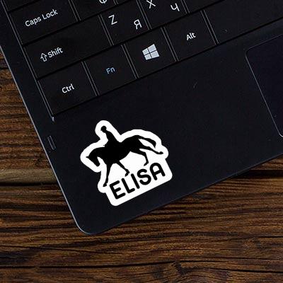 Sticker Elisa Horse Rider Laptop Image