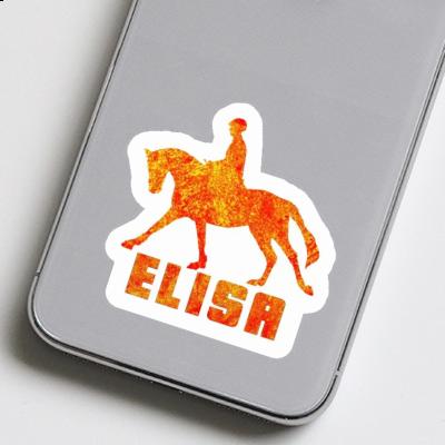 Elisa Sticker Horse Rider Laptop Image