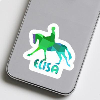 Sticker Elisa Horse Rider Notebook Image