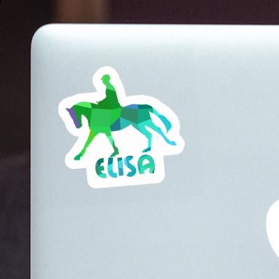 Sticker Elisa Horse Rider Laptop Image