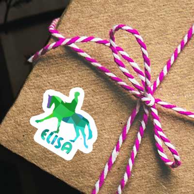 Sticker Elisa Horse Rider Laptop Image