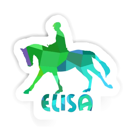 Sticker Elisa Horse Rider Notebook Image