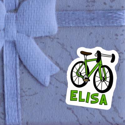 Racing Bicycle Sticker Elisa Laptop Image