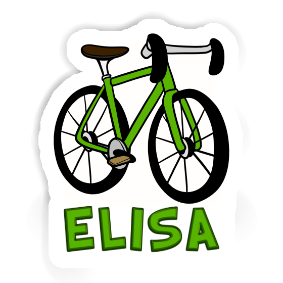 Racing Bicycle Sticker Elisa Notebook Image