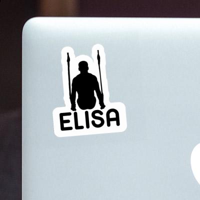 Ring gymnast Sticker Elisa Laptop Image