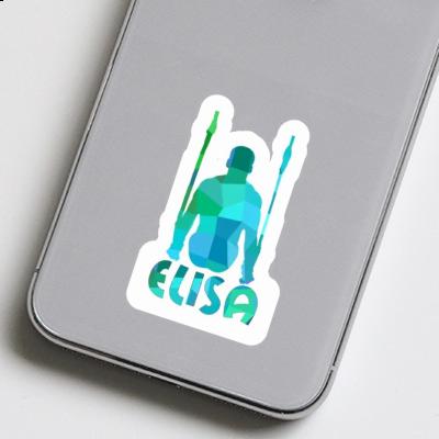 Sticker Ring gymnast Elisa Laptop Image