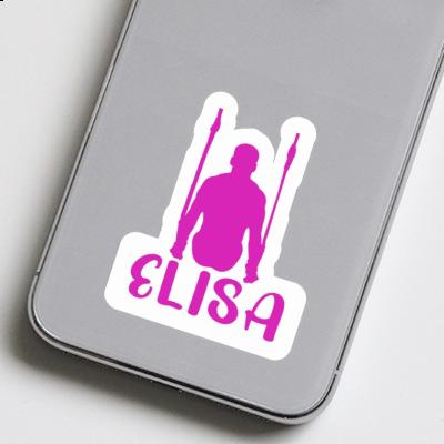 Sticker Ring gymnast Elisa Laptop Image