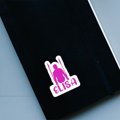 Sticker Ring gymnast Elisa Notebook Image