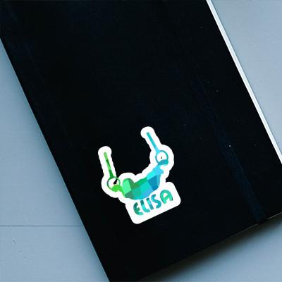 Elisa Sticker Ring gymnast Notebook Image