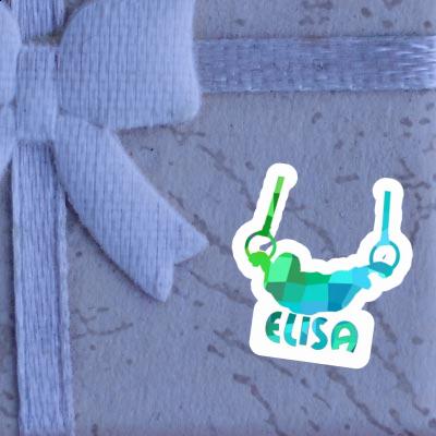 Elisa Sticker Ring gymnast Laptop Image