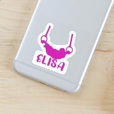 Sticker Ring gymnast Elisa Laptop Image