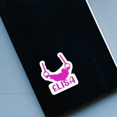 Sticker Ring gymnast Elisa Laptop Image