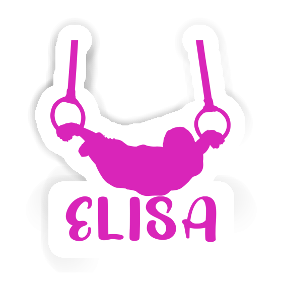 Sticker Ring gymnast Elisa Notebook Image