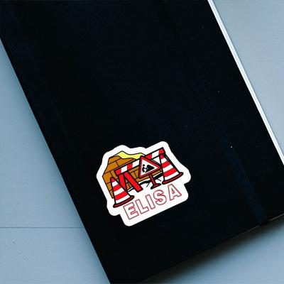 Baustelle Sticker Elisa Laptop Image