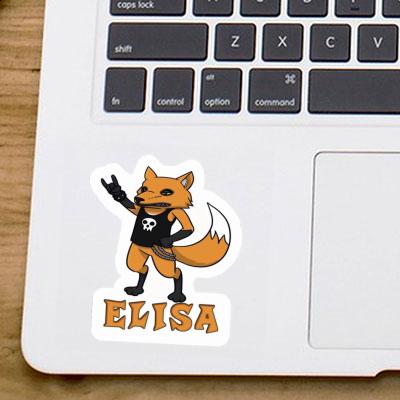 Elisa Sticker Fox Notebook Image