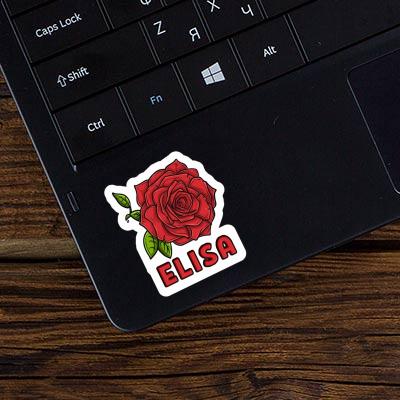 Elisa Sticker Rose Notebook Image