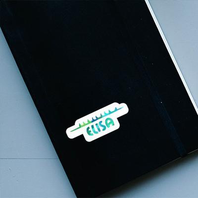 Rowboat Sticker Elisa Notebook Image