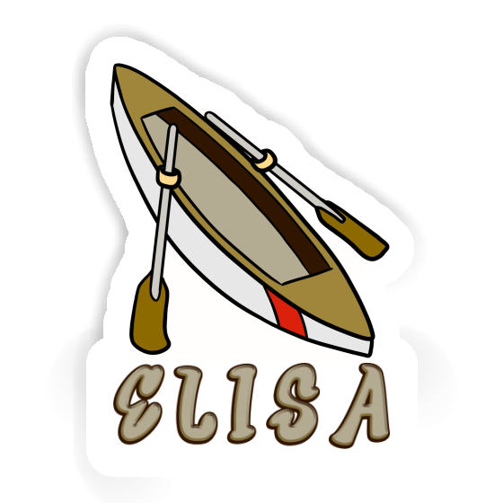 Elisa Sticker Rowboat Laptop Image