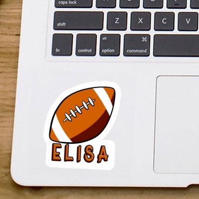 Elisa Autocollant Ballon de rugby Image