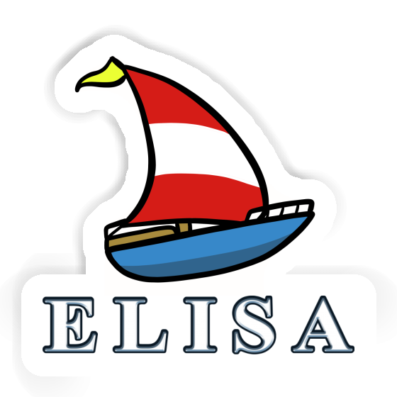 Sticker Sailboat Elisa Notebook Image