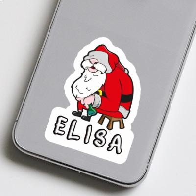 Weihnachtsmann Aufkleber Elisa Laptop Image