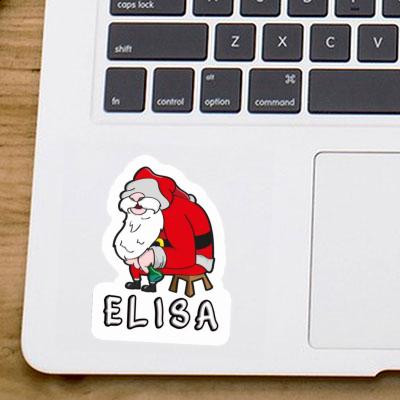 Sticker Elisa Santa Claus Notebook Image