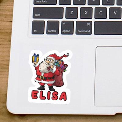 Elisa Sticker Santa Claus Laptop Image