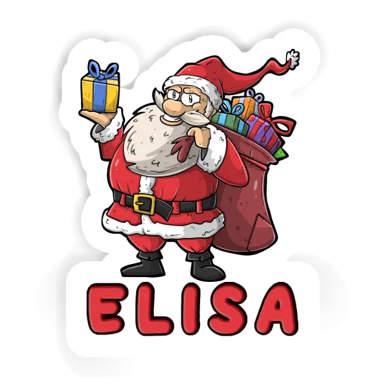 Autocollant Père Noël Elisa Image