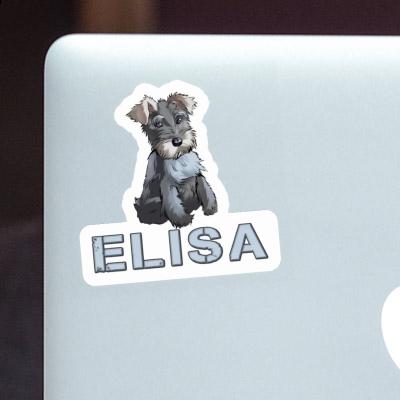 Autocollant Schnauzer Elisa Laptop Image