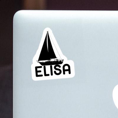 Sailboat Sticker Elisa Laptop Image