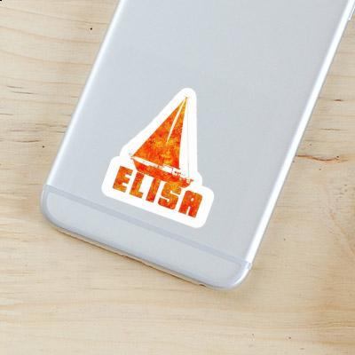 Sailboat Sticker Elisa Notebook Image