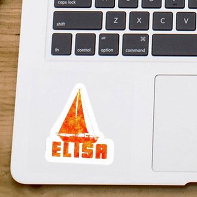 Sailboat Sticker Elisa Laptop Image