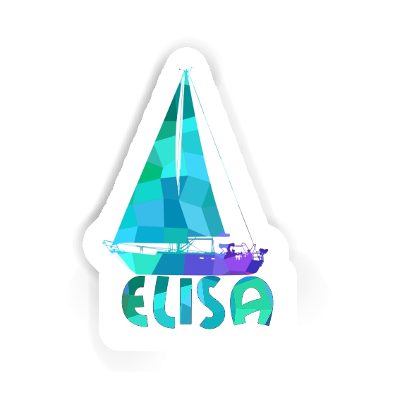 Sticker Sailboat Elisa Notebook Image