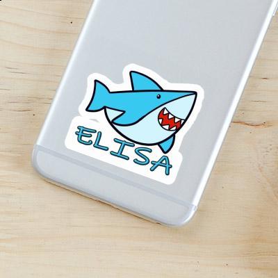 Shark Sticker Elisa Laptop Image