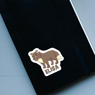 Sticker Elisa Dog Laptop Image