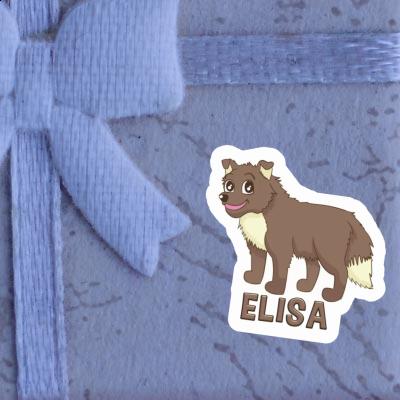 Chien de berger Autocollant Elisa Gift package Image